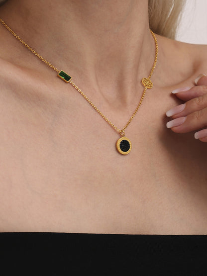 316L Stainless Steel Black & White Reversible Roman Numeral & LOVE Jewelry - Image 5