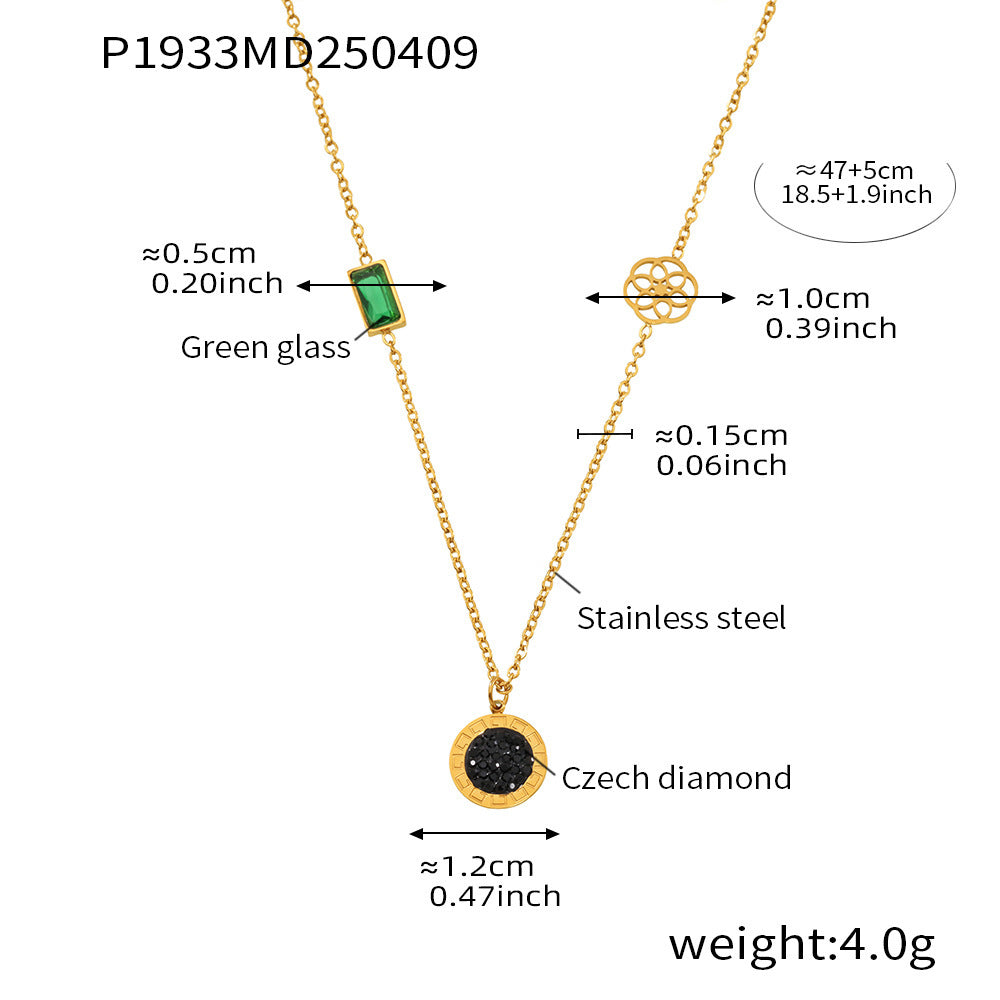 316L Stainless Steel Black & White Reversible Roman Numeral & LOVE Jewelry - Image 6