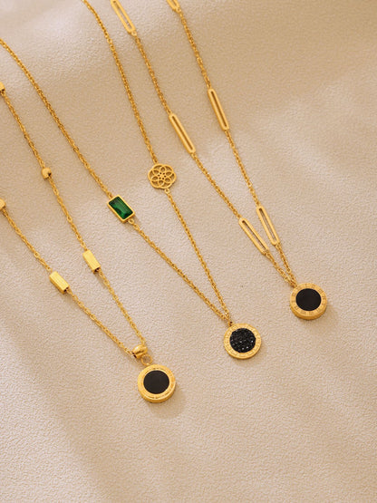 316L Stainless Steel Black & White Reversible Roman Numeral & LOVE Jewelry - Image 7