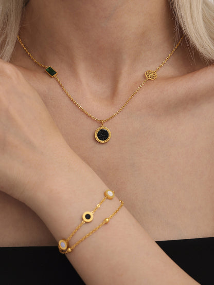 316L Stainless Steel Black & White Reversible Roman Numeral & LOVE Jewelry - Image 9