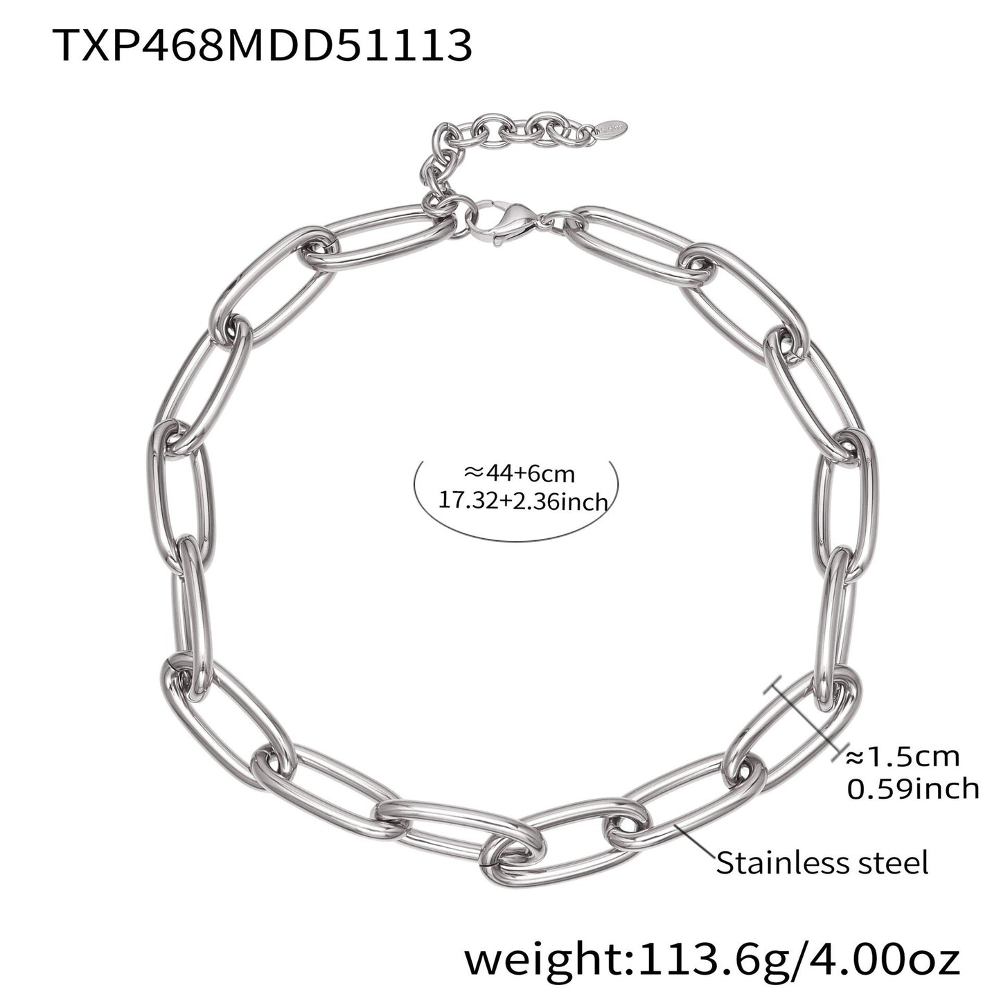 316L Stainless Steel Bold O-Ring Cuban Chain - Image 6