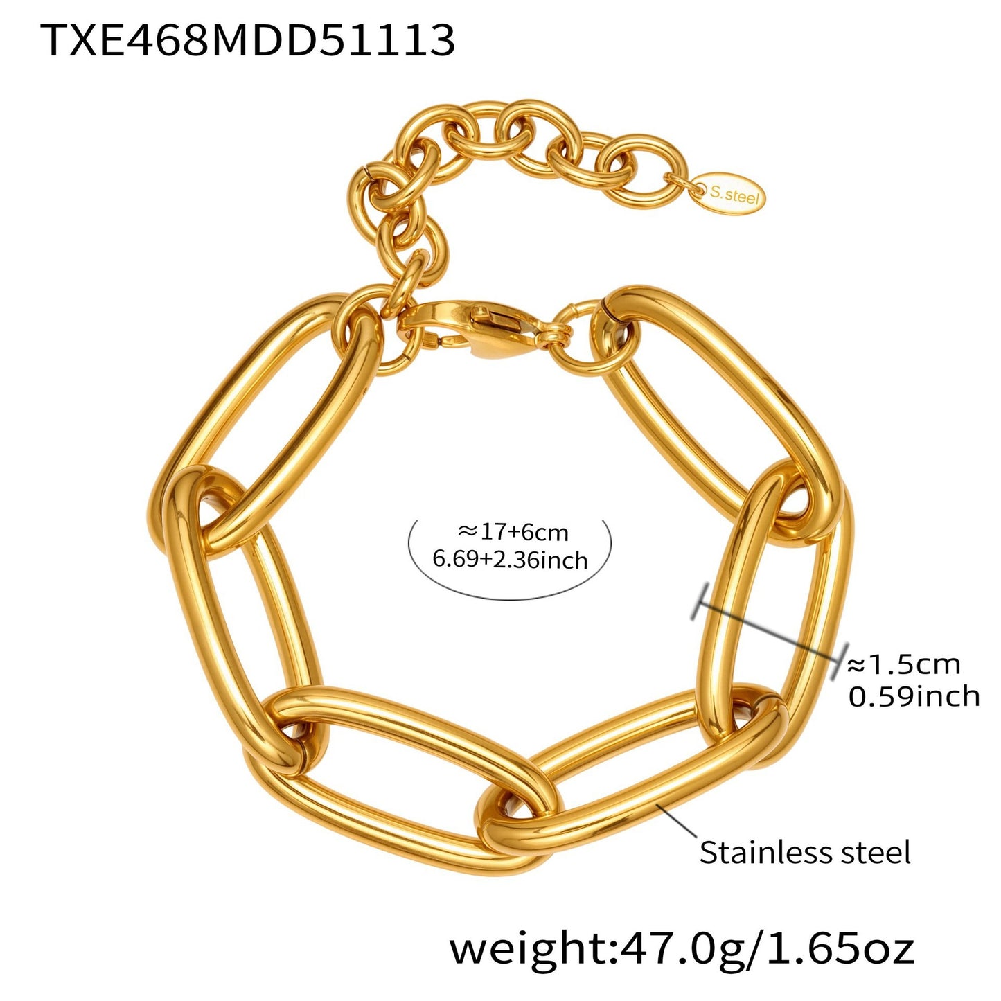 316L Stainless Steel Bold O-Ring Cuban Chain - Image 7