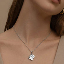316L Stainless Steel 18K Gold PVD Engraved Book Pendant Necklace – Mother’s Day Family Love Gift