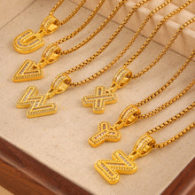 316L Stainless Steel 18K PVD Gold Box Chain Letter Necklace made with 316L stainless steel and 18K PVD gold finish for wholesale jewelry buyers - image 22