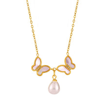 Elegant butterfly necklace design in 316L stainless steel