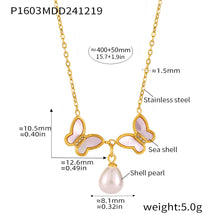 Close-up of the zircon embellishments on the butterfly necklace