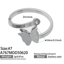 316L Stainless Steel 18K PVD Gold Butterfly Ring made with 316L stainless steel and 18K PVD gold finish for wholesale jewelry buyers - image 17