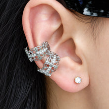 304 Stainless Steel 18K PVD Gold C Shape Hollow Zircon Ear Clip made with 304 stainless steel and 18K PVD gold finish for wholesale jewelry buyers - image 5