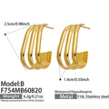 C‑Shape Gold / Earrings