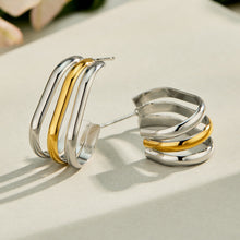 316L Stainless Steel 18K PVD Gold C-Shaped Earrings made with 316L stainless steel and 18K PVD gold finish for wholesale jewelry buyers - image 16