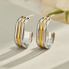 316L Stainless Steel 18K PVD Gold C-Shaped Earrings made with 316L stainless steel and 18K PVD gold finish for wholesale jewelry buyers - image 19
