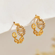 316L Stainless Steel 18K PVD Gold C-Shaped Zircon Earrings made with 316L stainless steel and 18K PVD gold finish for wholesale jewelry buyers - image 13