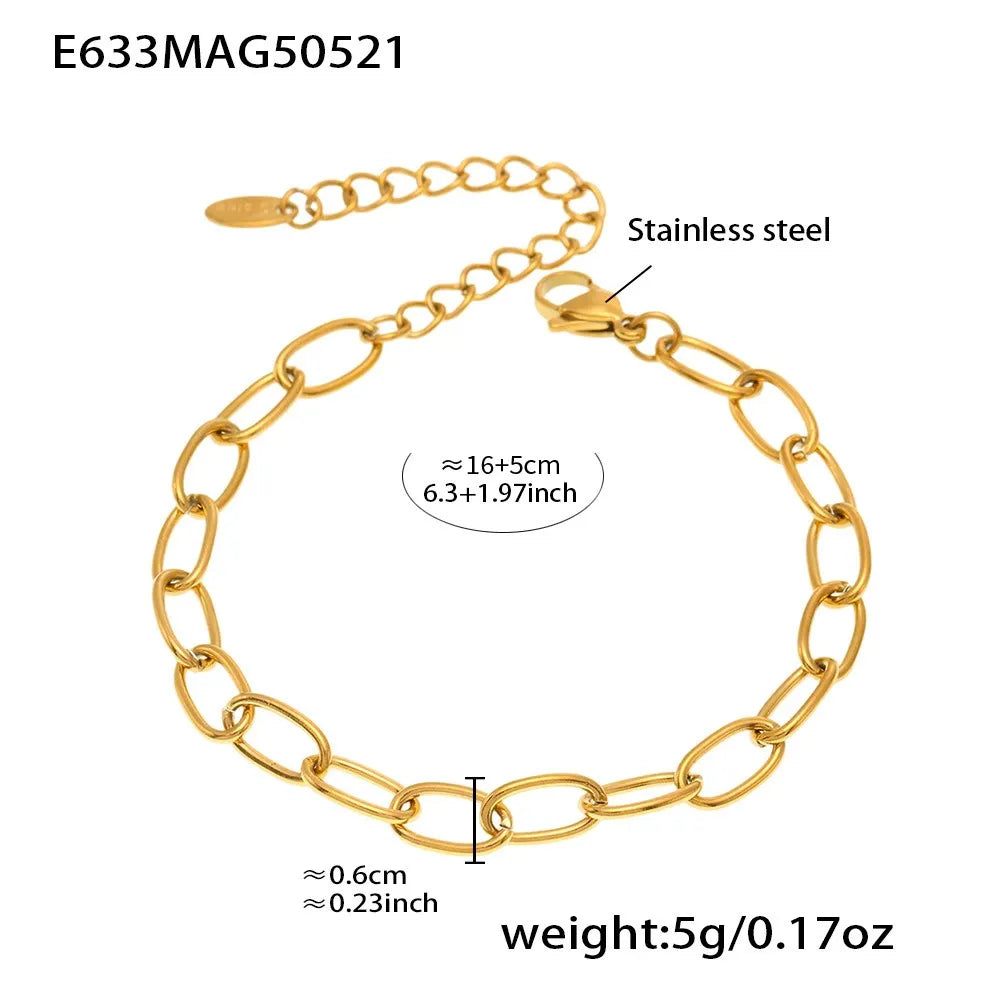 316L Stainless Steel Celestial Sun & Moon Charm Bracelet & Anklet - Image 7