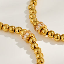 Close-up view of the 316L Stainless Steel Charm Bracelet