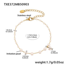 Detailed measurement guide for the cherry pearl beaded bracelet, ideal for jewelry retailers and boutiques.