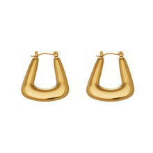 316L Stainless Steel Chic Geometric Minimalist Hoop Earrings - Image 4
