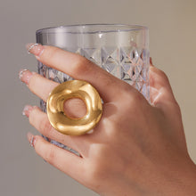 316L Stainless Steel Chic Irregular Hollow Open Ring - Image 7