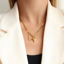 316L Stainless Steel Chic Minimalist 18K Gold Plated Heart Set - Image 8