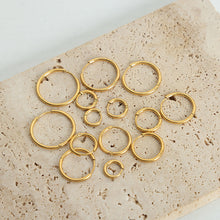 316L Stainless Steel Chic Minimalist Circle Hoop Earrings - Image 9