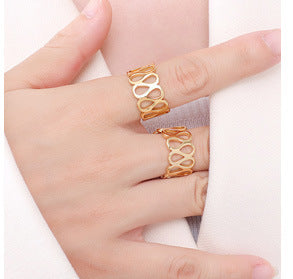 316L Stainless Steel Chic Minimalist Unisex Circle Band Ring - Image 8