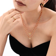 316L Stainless Steel Christmas Reindeer & Bell Zircon Necklace - Image 6