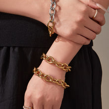 316L Stainless Steel Chunky 18K Gold Plated Cuban Link Chain - Image 4