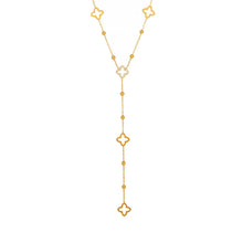 316L Stainless Steel Clover Tassel Y-Necklace - Image 5