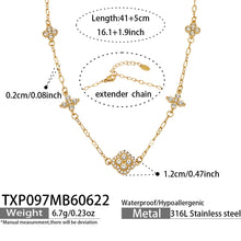 316L Stainless Steel 18K PVD Gold Clover Zircon Bracelet made with 316L stainless steel and 18K PVD gold finish for wholesale jewelry buyers - image 9