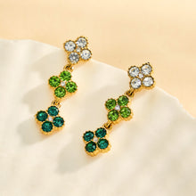 316L Stainless Steel 18K PVD Gold Clover Zircon Earrings made with 316L stainless steel and 18K PVD gold finish for wholesale jewelry buyers - image 13