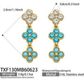 Blue  Zircon Gold / Earrings
