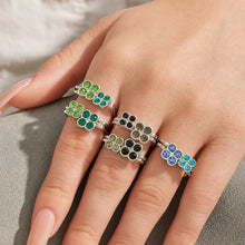 316L Stainless Steel 18K PVD Gold Clover Zircon Ring made with 316L stainless steel and 18K PVD gold finish for wholesale jewelry buyers - image 13