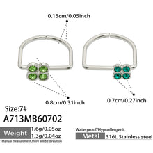 316L Stainless Steel 18K PVD Gold Clover Zircon Ring made with 316L stainless steel and 18K PVD gold finish for wholesale jewelry buyers - image 4