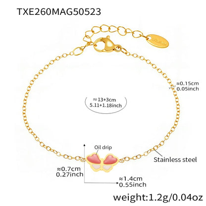 316L Stainless Steel Colorful Enamel Butterfly Jewelry Collection - Image 8