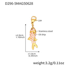 316L Stainless Steel Colorful Enamel Koi Fish Charm Necklace & Earrings - Image 20