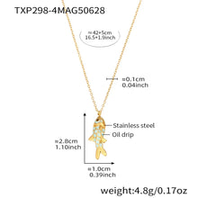 316L Stainless Steel Colorful Enamel Koi Fish Charm Necklace & Earrings - Image 7