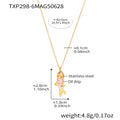 Fish Charm Necklace 44+5cm / Pink