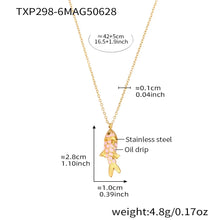 316L Stainless Steel Colorful Enamel Koi Fish Charm Necklace & Earrings - Image 9