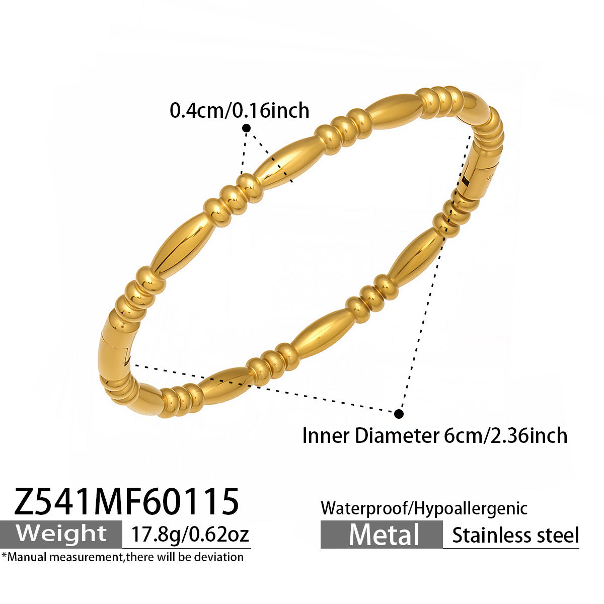 316L Stainless Steel Colorful Enamel Zircon Geometric Stackable Bracelets - Image 13