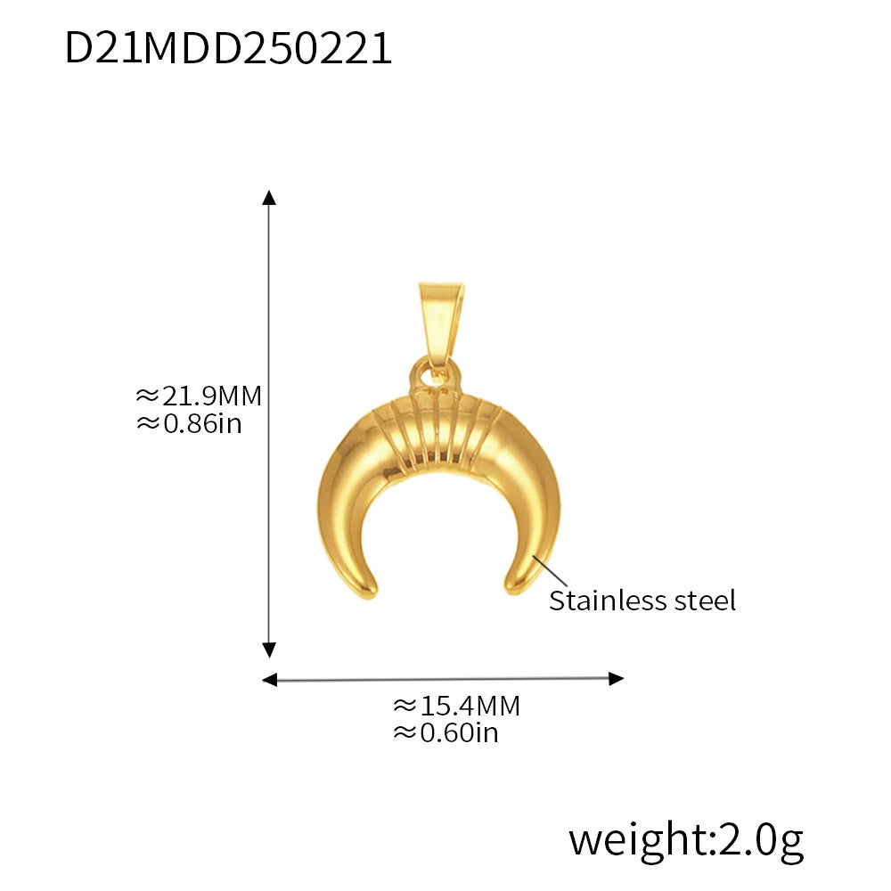 316L Stainless Steel Gold Pendant Necklace Charm Collection