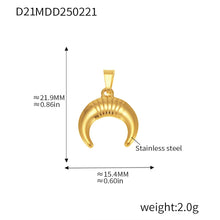 316L Stainless Steel Gold Pendant Necklace Charm Collection