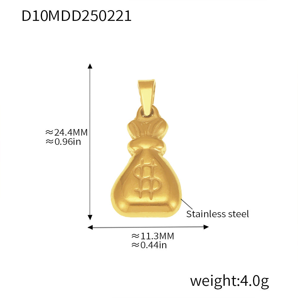 316L Stainless Steel Gold Pendant Necklace Charm Collection