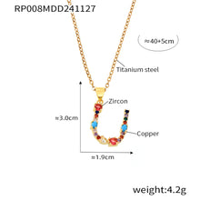 316L Stainless Steel 18K PVD Gold Custom Letter Necklace made with 316L stainless steel and 18K PVD gold finish for wholesale jewelry buyers - image 12
