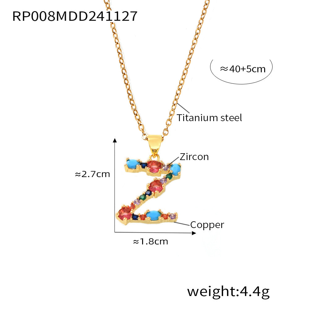 316L Stainless Steel 18K PVD Gold Custom Letter Necklace made with 316L stainless steel and 18K PVD gold finish for wholesale jewelry buyers - image 17