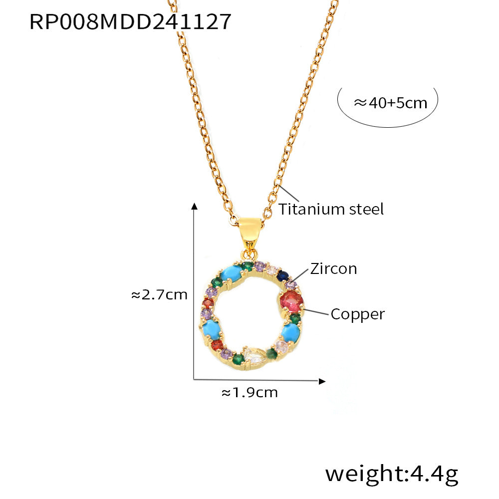 316L Stainless Steel 18K PVD Gold Custom Letter Necklace made with 316L stainless steel and 18K PVD gold finish for wholesale jewelry buyers - image 26