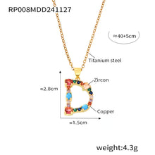 316L Stainless Steel 18K PVD Gold Custom Letter Necklace made with 316L stainless steel and 18K PVD gold finish for wholesale jewelry buyers - image 3