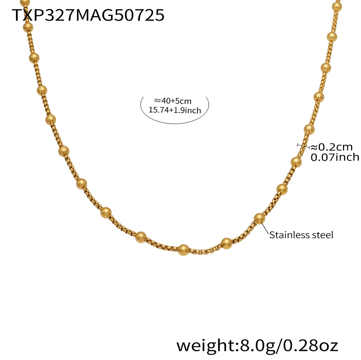 316L Stainless Steel Customizable Charm Necklace & Bracelet Collection - Image 10