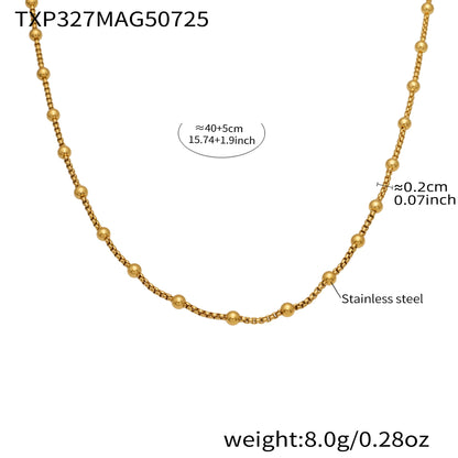 316L Stainless Steel Customizable Charm Necklace & Bracelet Collection - Image 10