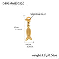 Gold / Small Fish Charm (Type 1)