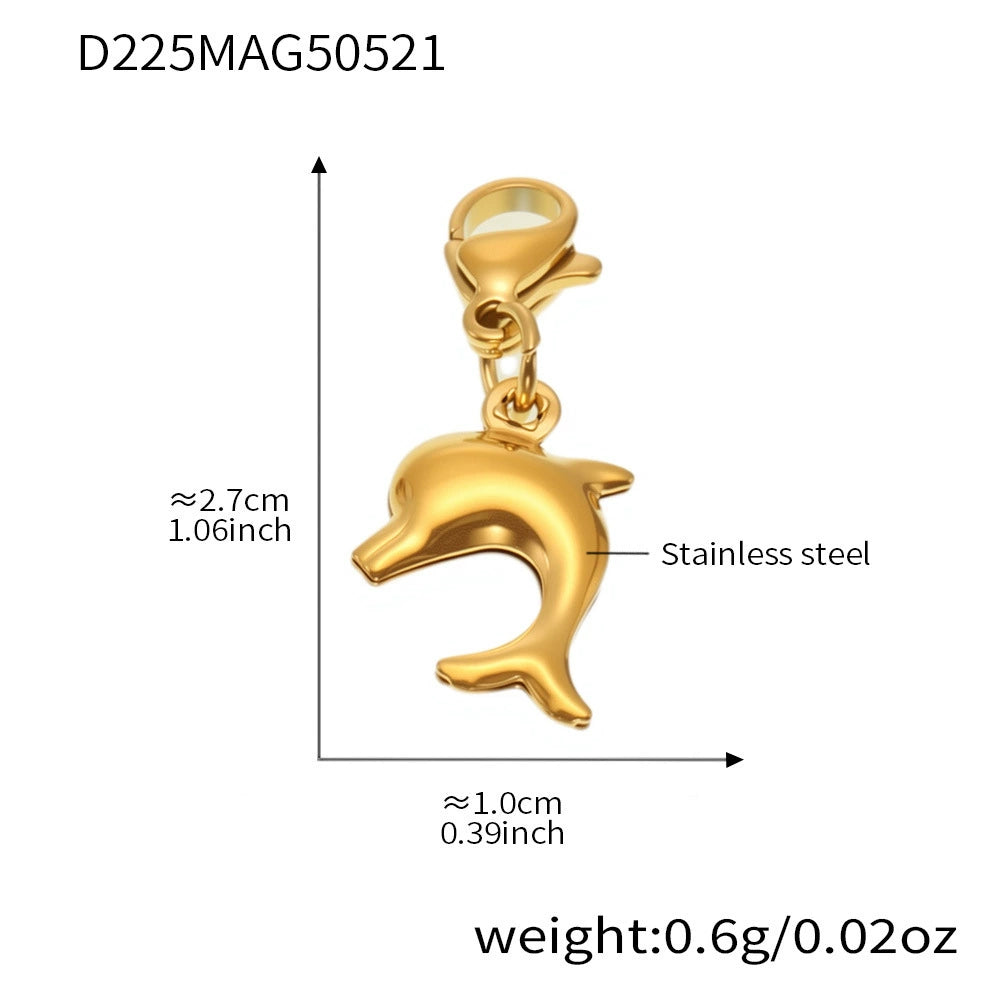 316L Stainless Steel Customizable Charm Necklace & Bracelet Collection - Image 16