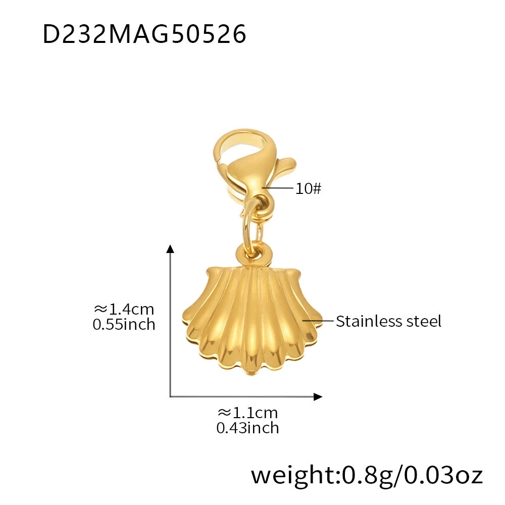 316L Stainless Steel Customizable Charm Necklace & Bracelet Collection - Image 20